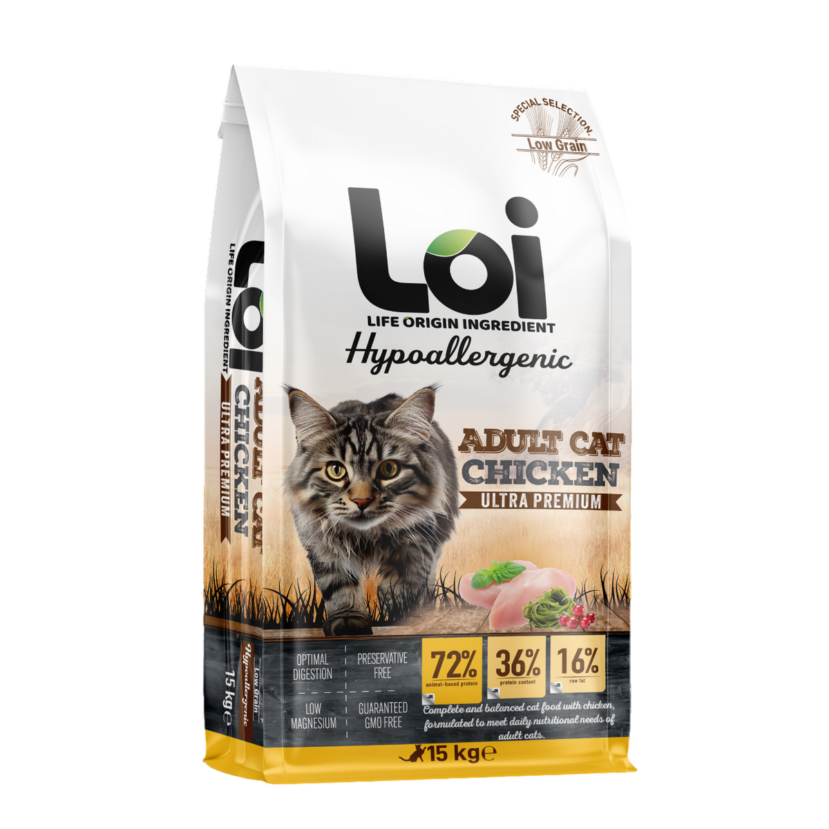 LOI KEDİ TAVUKLU 15 KG