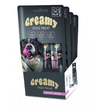 M-PETS KÖPEK ÖDÜLÜ CREAMY MORİNA BALIKLI BİFTEKLİ 4X15GR