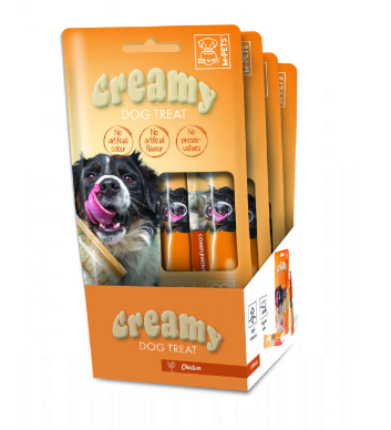 M-PETS KÖPEK ÖDÜLÜ CREAMY TAVUKLU 4X15GR