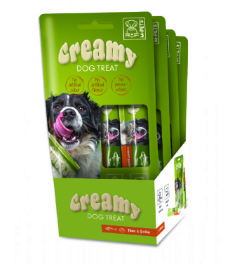 M-PETS KÖPEK ÖDÜLÜ CREAMY TON BALIKLI DENİZ TARAKLI 4X15GR