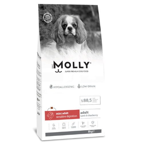 MOLLY MİNİ KUZULU&YABANMERSİNLİ KÖPEK MAMASI 8KG