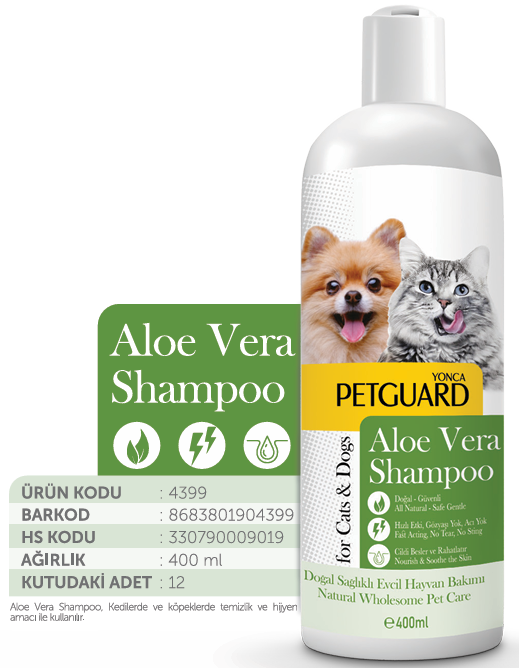 PETGUARD ALOE VERA SIVI ŞAMPUAN KEDİ KÖPEK 400ML