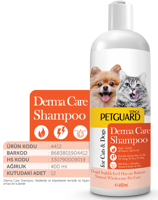 PETGUARD DERMA CARE SIVI ŞAMPUAN KEDİ KÖPEK 400ML