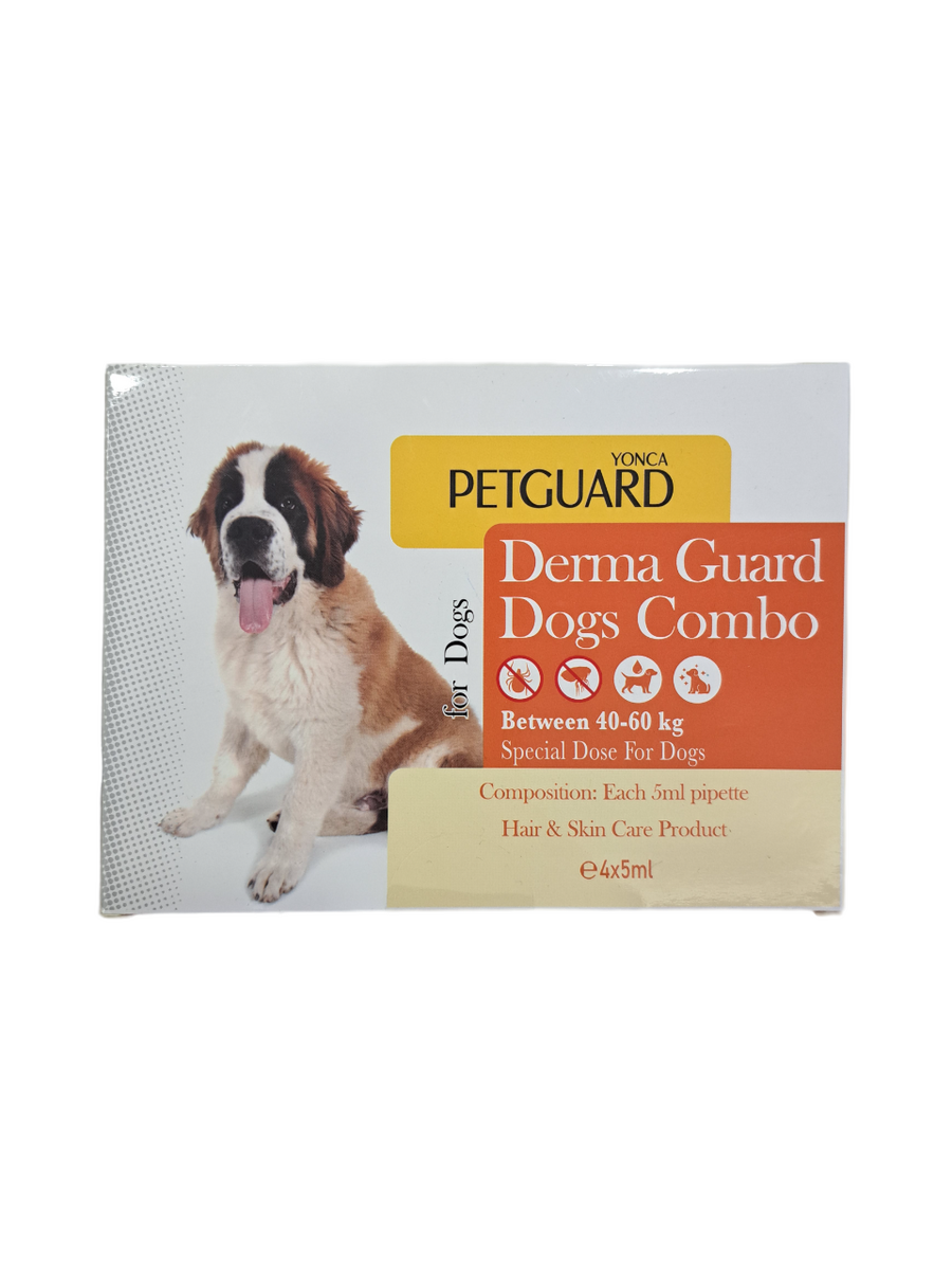 PETGUARD DERMA GUARD 40-60 KG DOGS COMBO 4*5ML