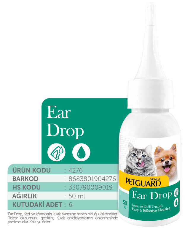 PETGUARD KULAK DAMLA KEDİ KÖPEK 50ML