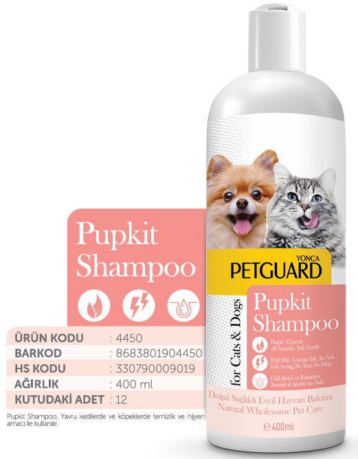 PETGUARD PUPKİT SIVI ŞAMPUAN KEDİ KÖPEK 400ML